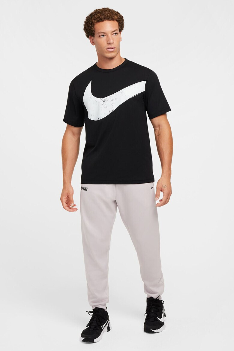 Nike Тениска с овално деколте и лого - Pepit.bg