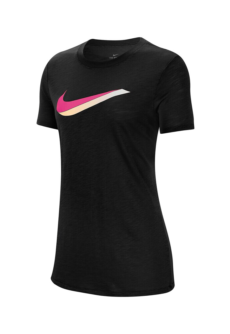 Nike Тениска с овално деколте и лого - Pepit.bg