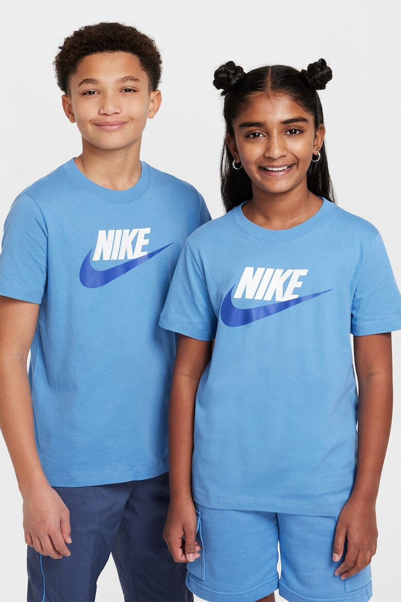 Nike Тениска с овално деколте и лого - Pepit.bg