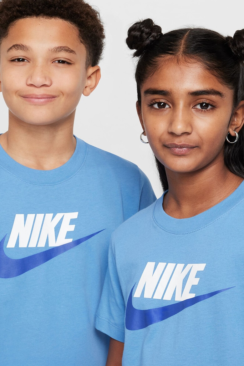 Nike Тениска с овално деколте и лого - Pepit.bg