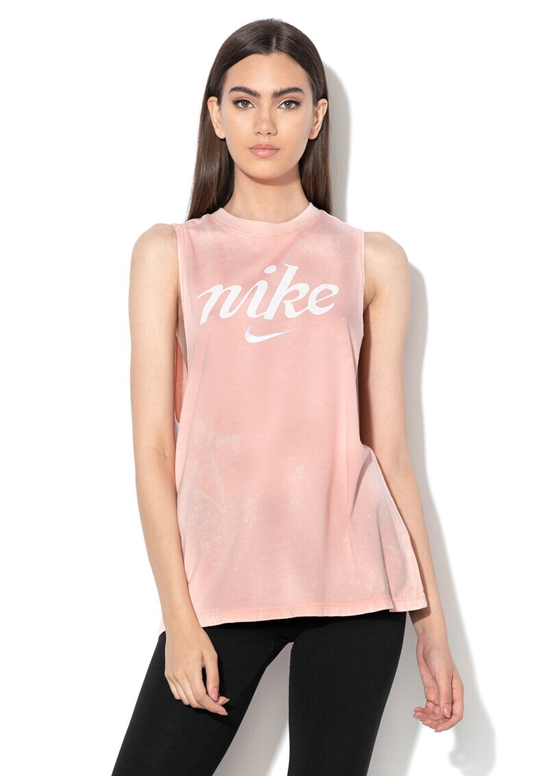 Nike Топ с изрязан гръб и лого - Pepit.bg