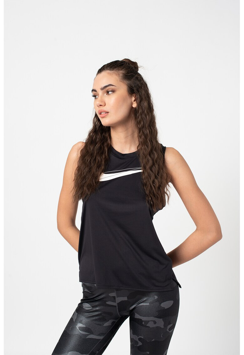 Nike Топ за бягане с лого - Pepit.bg
