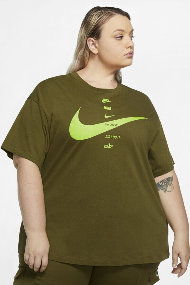 Nike Уголемена тениска с лого - Pepit.bg