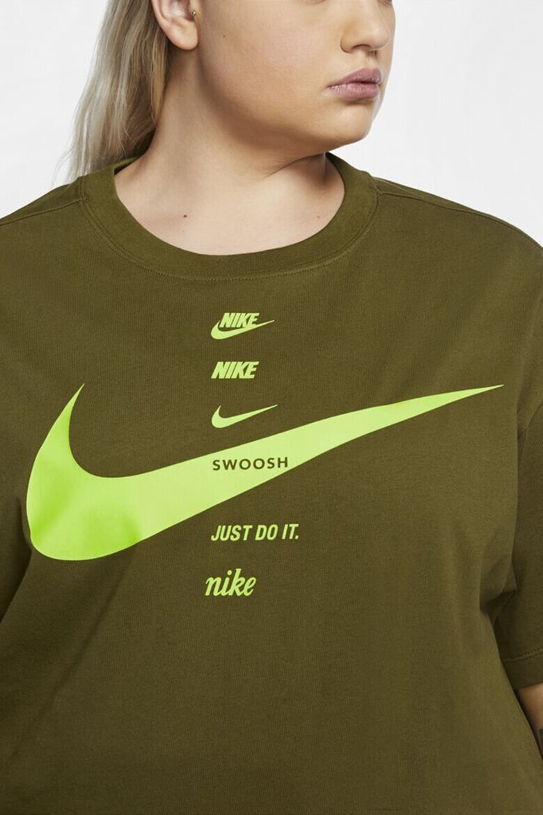 Nike Уголемена тениска с лого - Pepit.bg