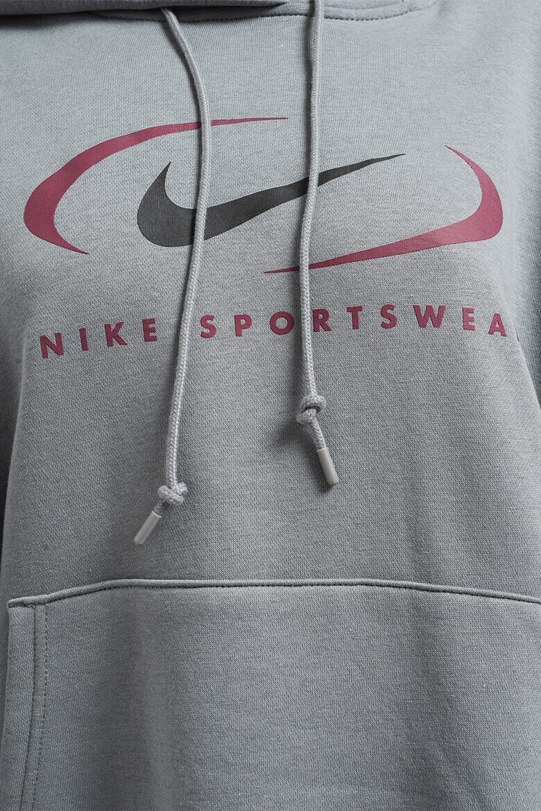 Nike Уголемено худи с джоб кенгуру - Pepit.bg