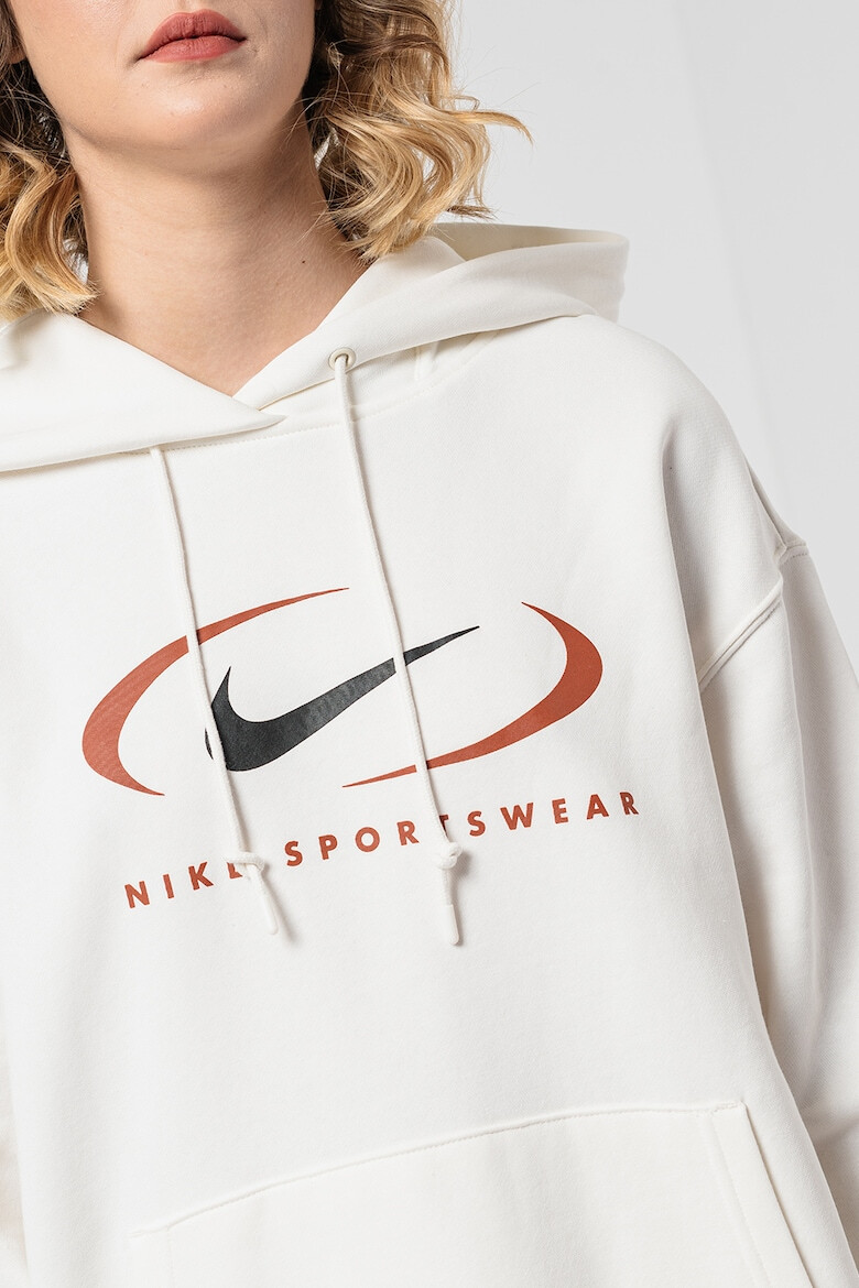 Nike Уголемено худи с джоб кенгуру - Pepit.bg