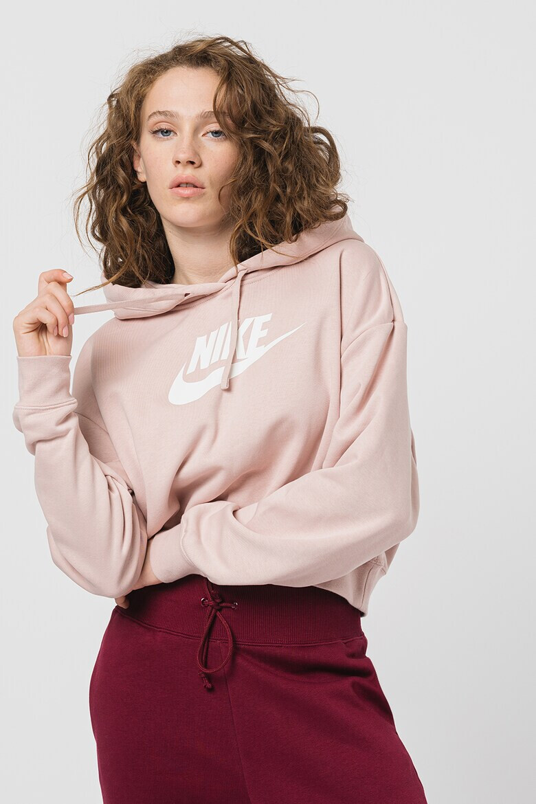Nike Уголемено късо худи с лого - Pepit.bg