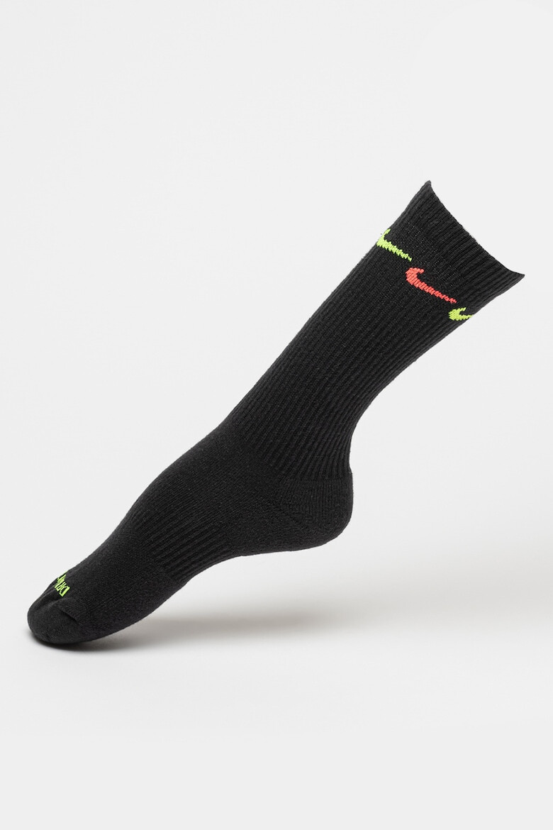 Nike Унисекс дълги фитнес чорапи Everyday Plus Cushioned с Dri-FIT - 3 чифта - Pepit.bg