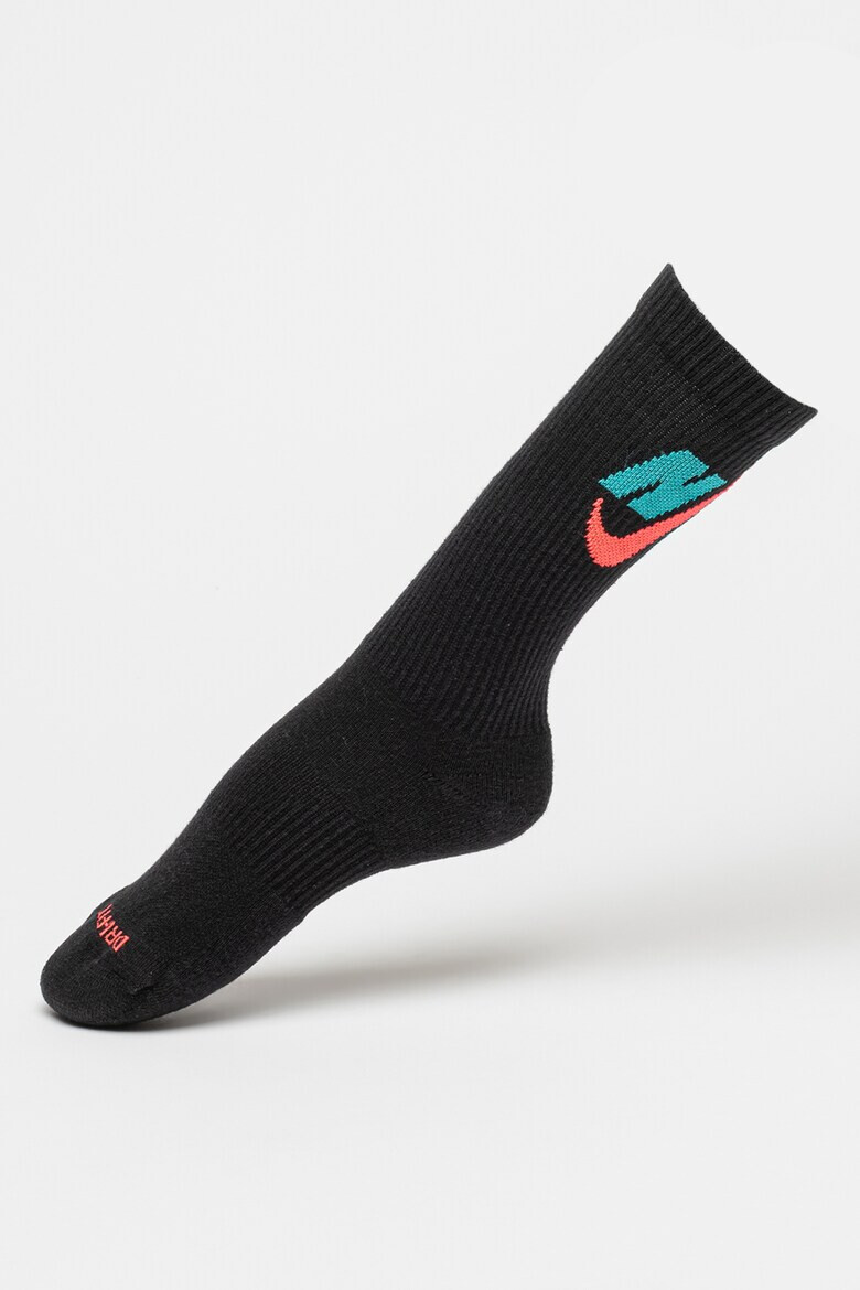 Nike Унисекс дълги фитнес чорапи Everyday Plus Cushioned с Dri-FIT - 3 чифта - Pepit.bg