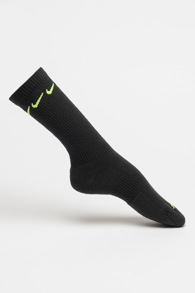Nike Унисекс дълги фитнес чорапи Everyday Plus Cushioned с Dri-FIT - 3 чифта - Pepit.bg
