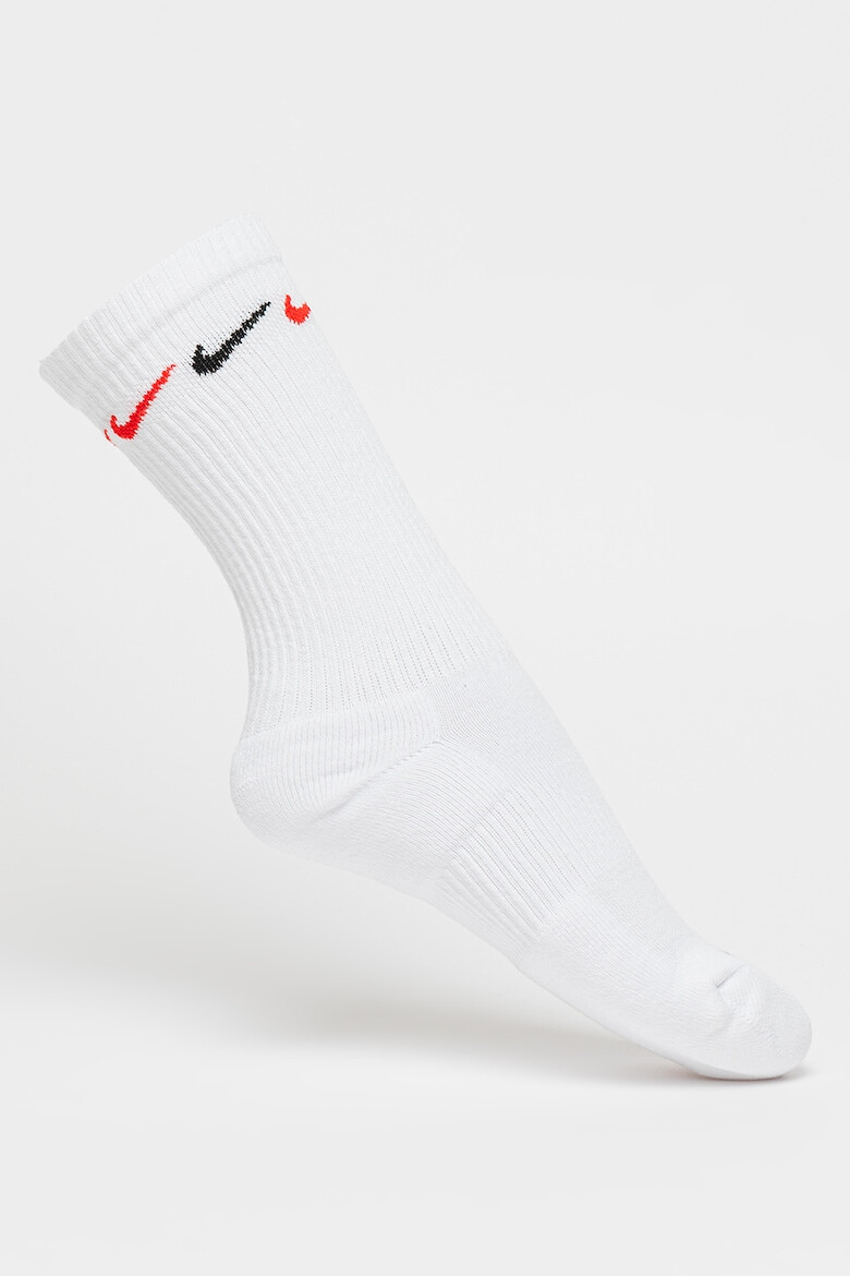 Nike Унисекс дълги фитнес чорапи Everyday Plus Cushioned с Dri-FIT - 3 чифта - Pepit.bg