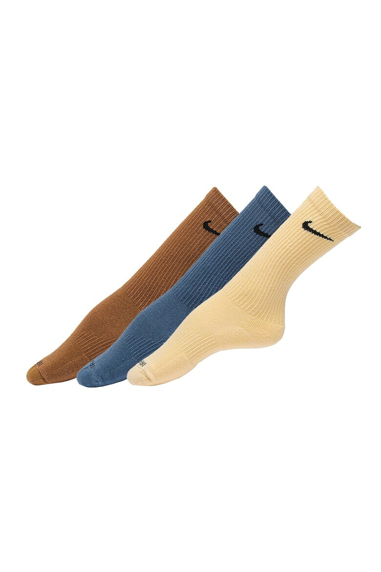 Nike Унисекс фитнес чорапи Everyday Plus - 3 чифта - Pepit.bg