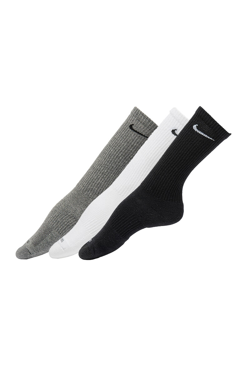 Nike Унисекс фитнес чорапи Everyday Plus - 3 чифта - Pepit.bg