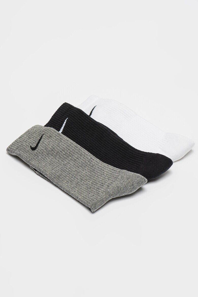 Nike Унисекс фитнес чорапи Everyday Plus - 3 чифта - Pepit.bg