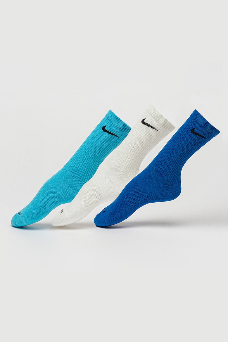 Nike Унисекс омекотени тренировъчни чорапи Everyday Plus - 3 чифта - Pepit.bg