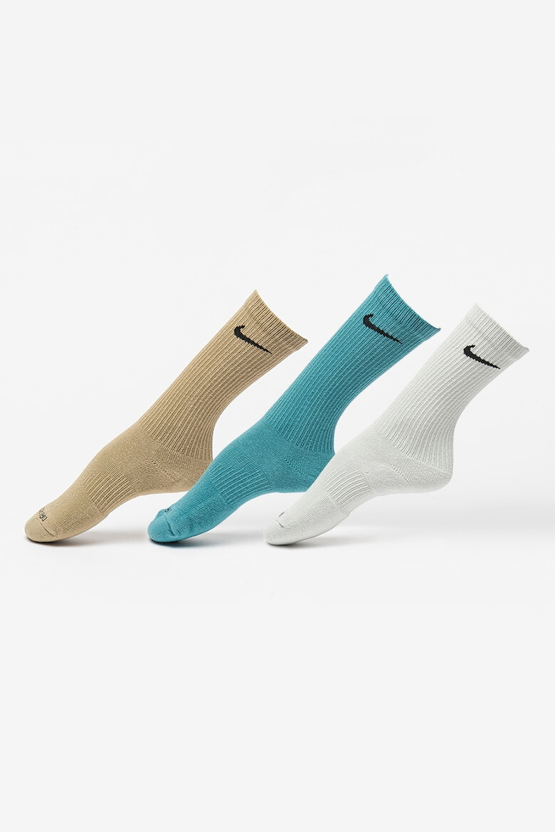Nike Унисекс фитнес чорапи Everyday Plus - 3 чифта - Pepit.bg