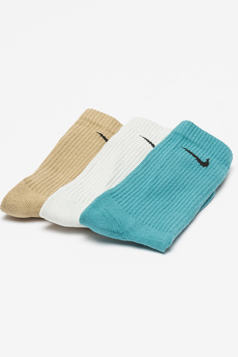 Nike Унисекс фитнес чорапи Everyday Plus - 3 чифта - Pepit.bg
