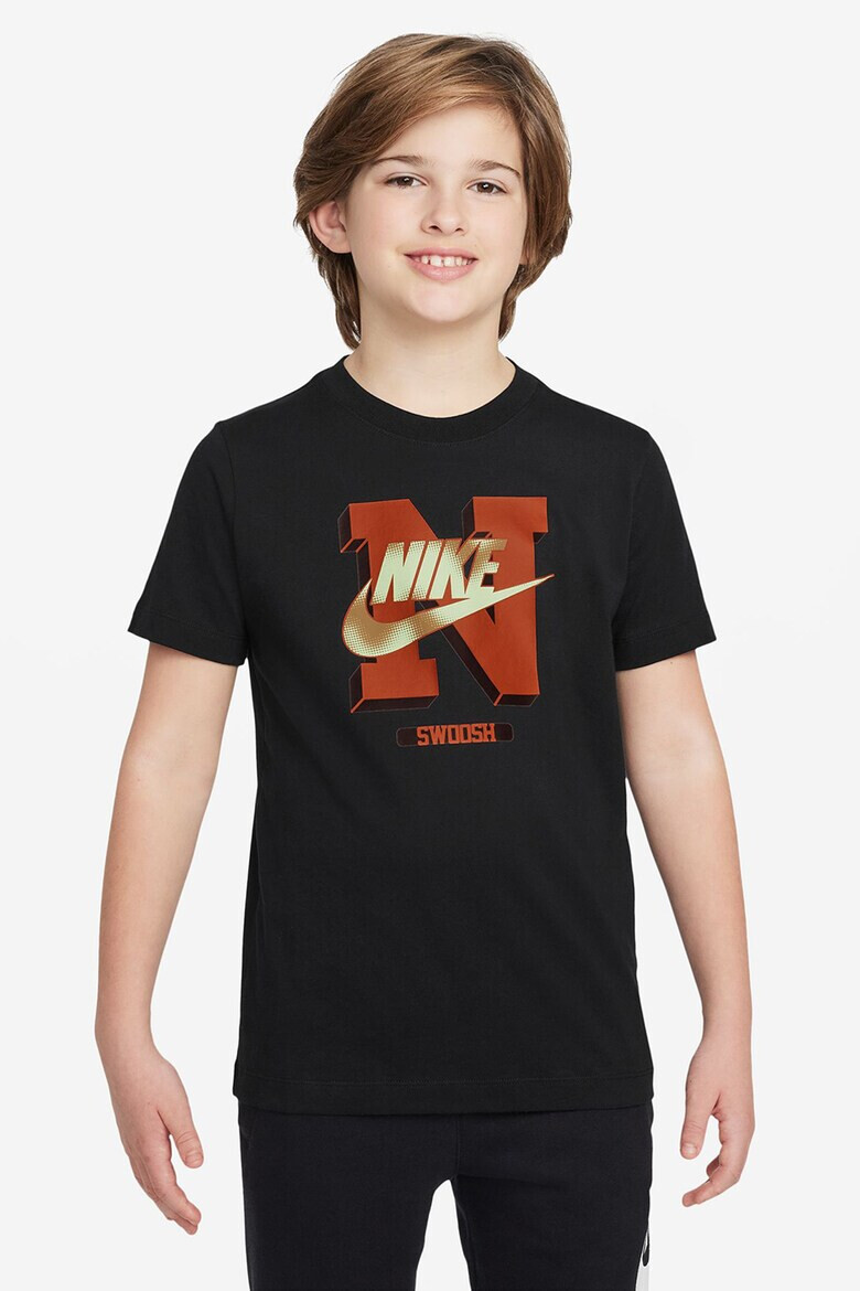 Nike Унисекс памучна тениска с лого - Pepit.bg
