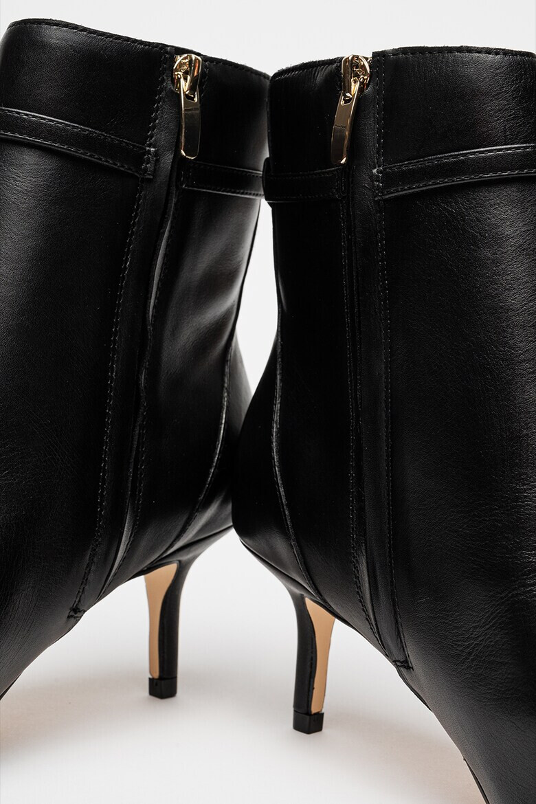 NINE WEST Боти Ansell с кожа - Черен - Pepit.bg