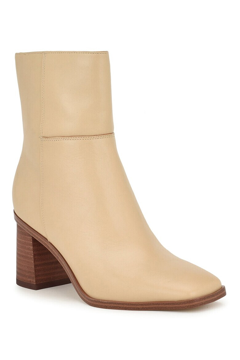 NINE WEST Кожени боти Dither с масивен ток - Pepit.bg