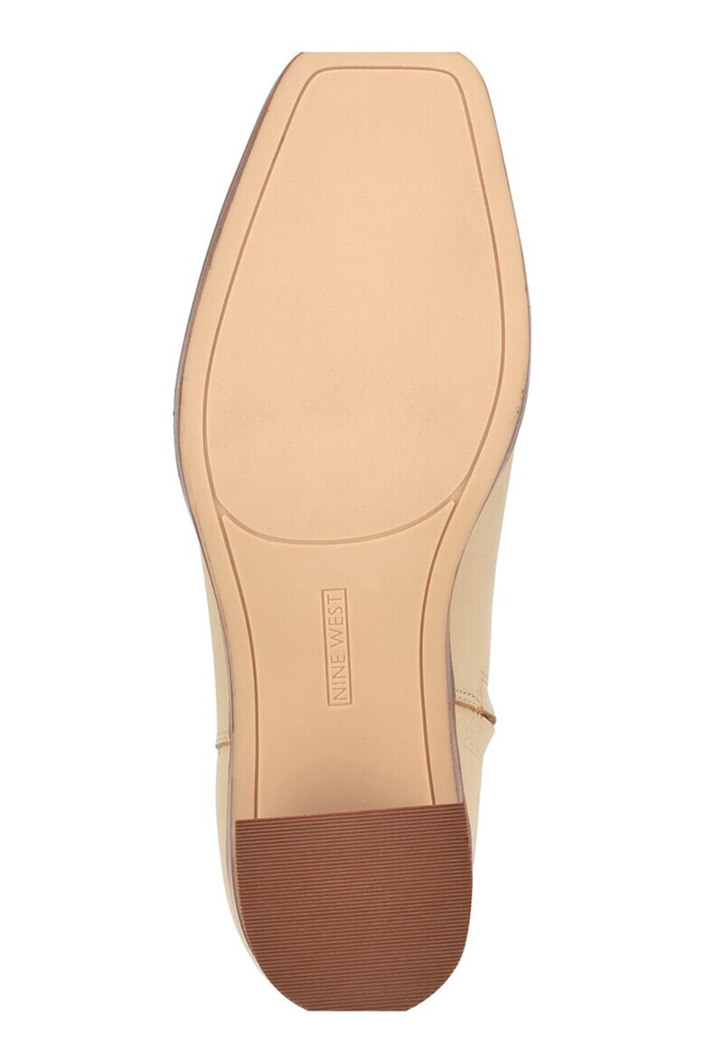 NINE WEST Кожени боти Dither с масивен ток - Pepit.bg