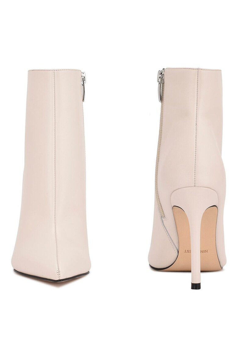 NINE WEST Кожени боти Farrah с остър връх - Pepit.bg