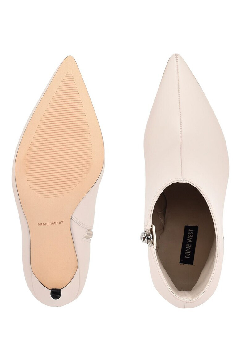 NINE WEST Кожени боти Farrah с остър връх - Pepit.bg