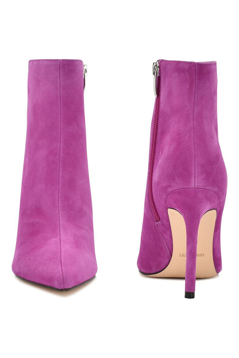 NINE WEST Кожени боти Farrah с остър връх - Pepit.bg