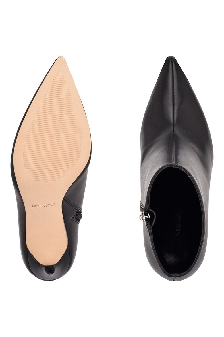 NINE WEST Кожени боти Farrah с остър връх - Pepit.bg
