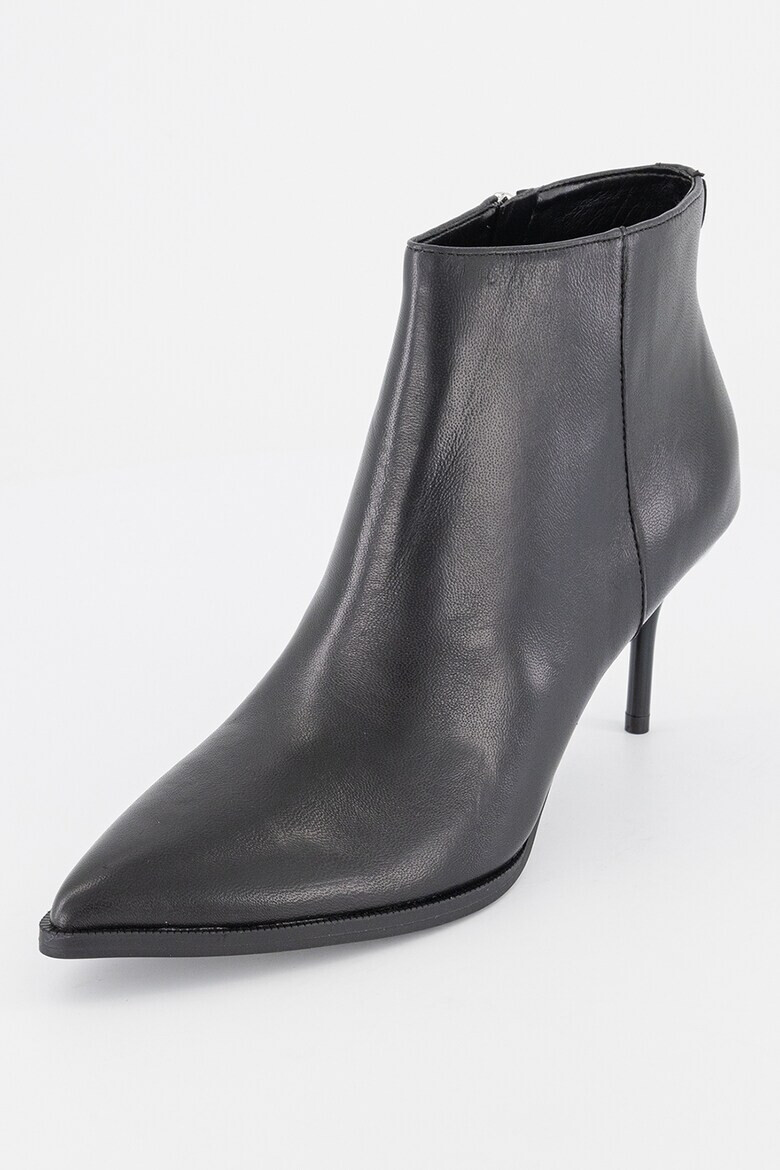 NINE WEST Кожени боти Jacks с остър връх - Pepit.bg