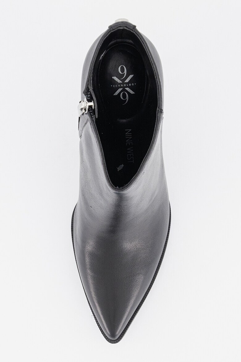 NINE WEST Кожени боти Jacks с остър връх - Pepit.bg