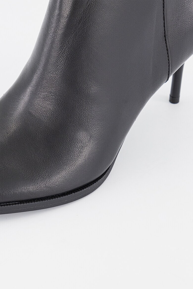NINE WEST Кожени боти Jacks с остър връх - Pepit.bg
