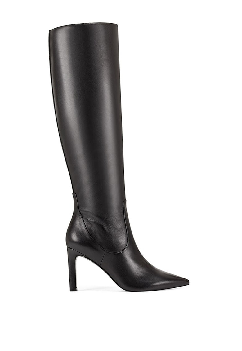 NINE WEST Кожени ботуши Maxim с ток - Pepit.bg