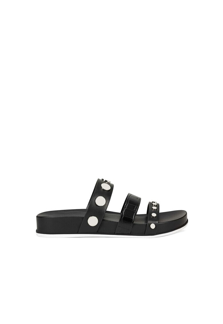 NINE WEST Кожени чехли Cocco с нитове - Pepit.bg