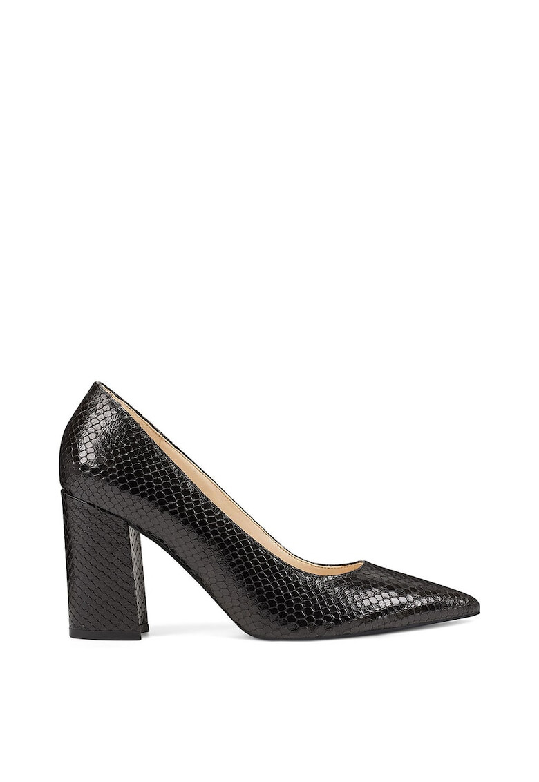 NINE WEST Кожени обувки Cara с шагрен - Pepit.bg