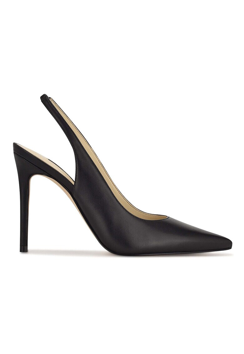 NINE WEST Кожени обувки Feather с отворена пета - Pepit.bg