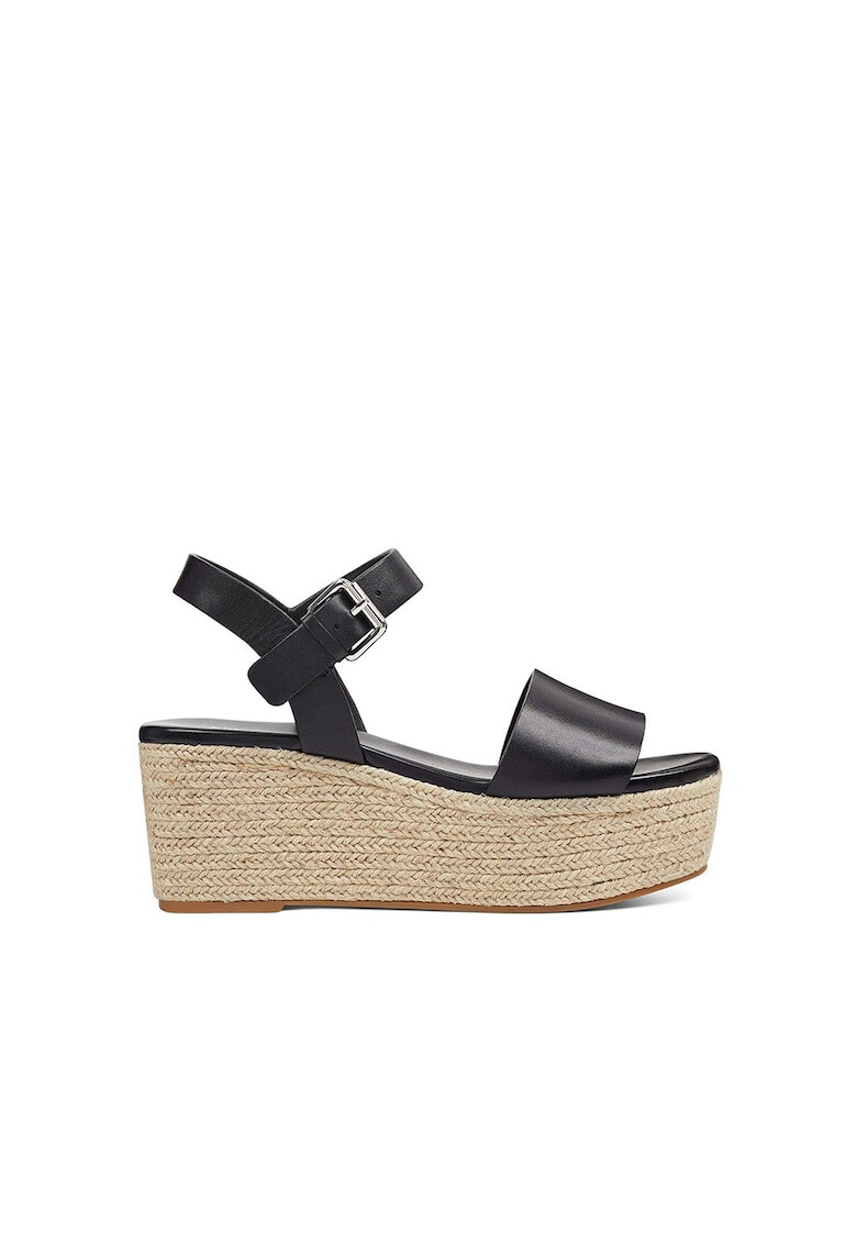 NINE WEST Кожени сандали Emerson тип еспадрили - Pepit.bg