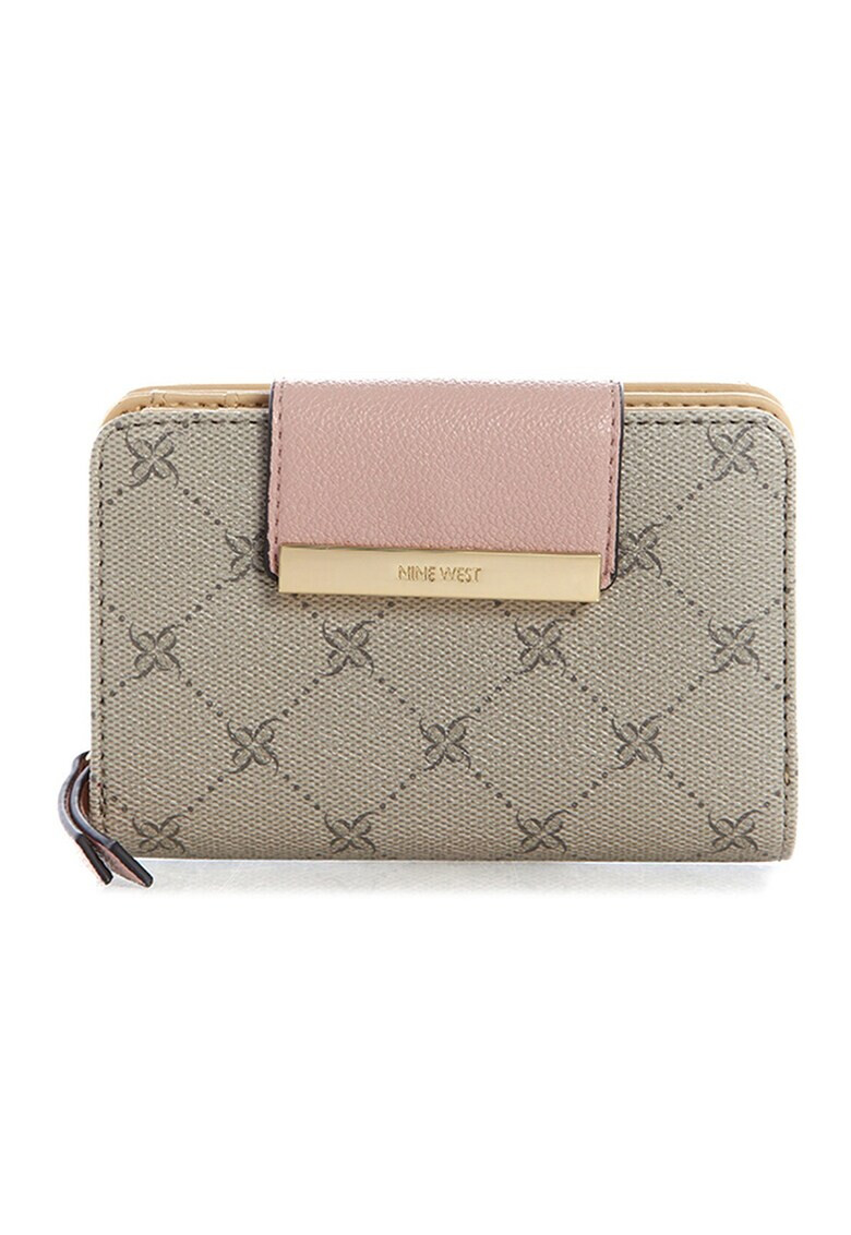 NINE WEST Портфейл Laney с шарка на монограми - Pepit.bg