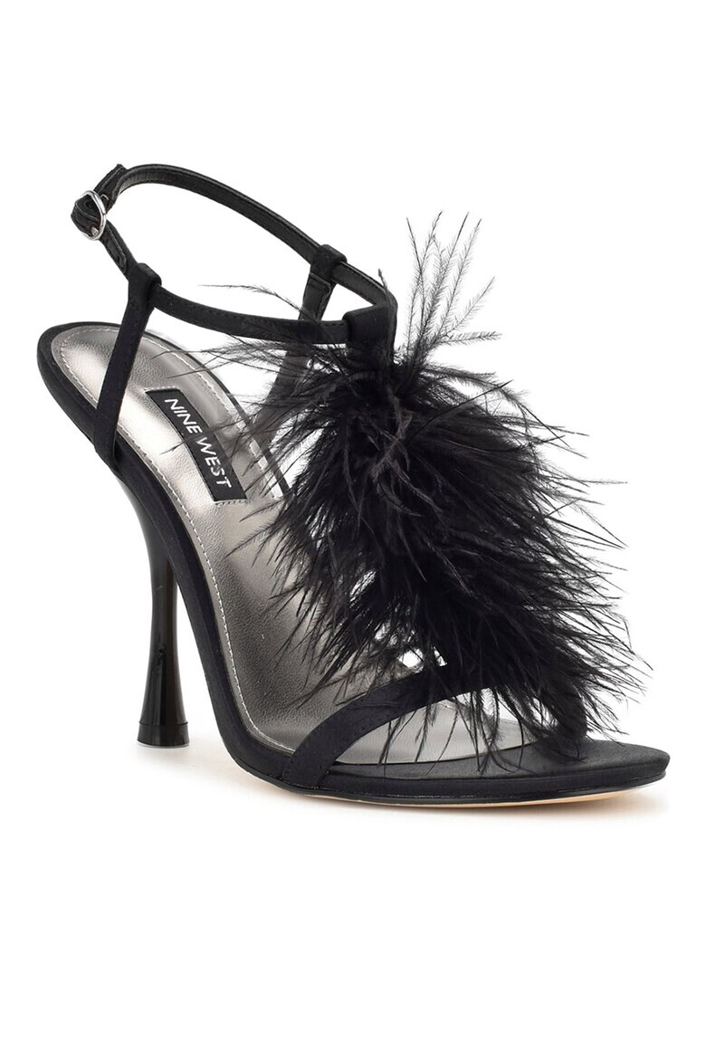 NINE WEST Сандали с каишки и пера Milion - Pepit.bg
