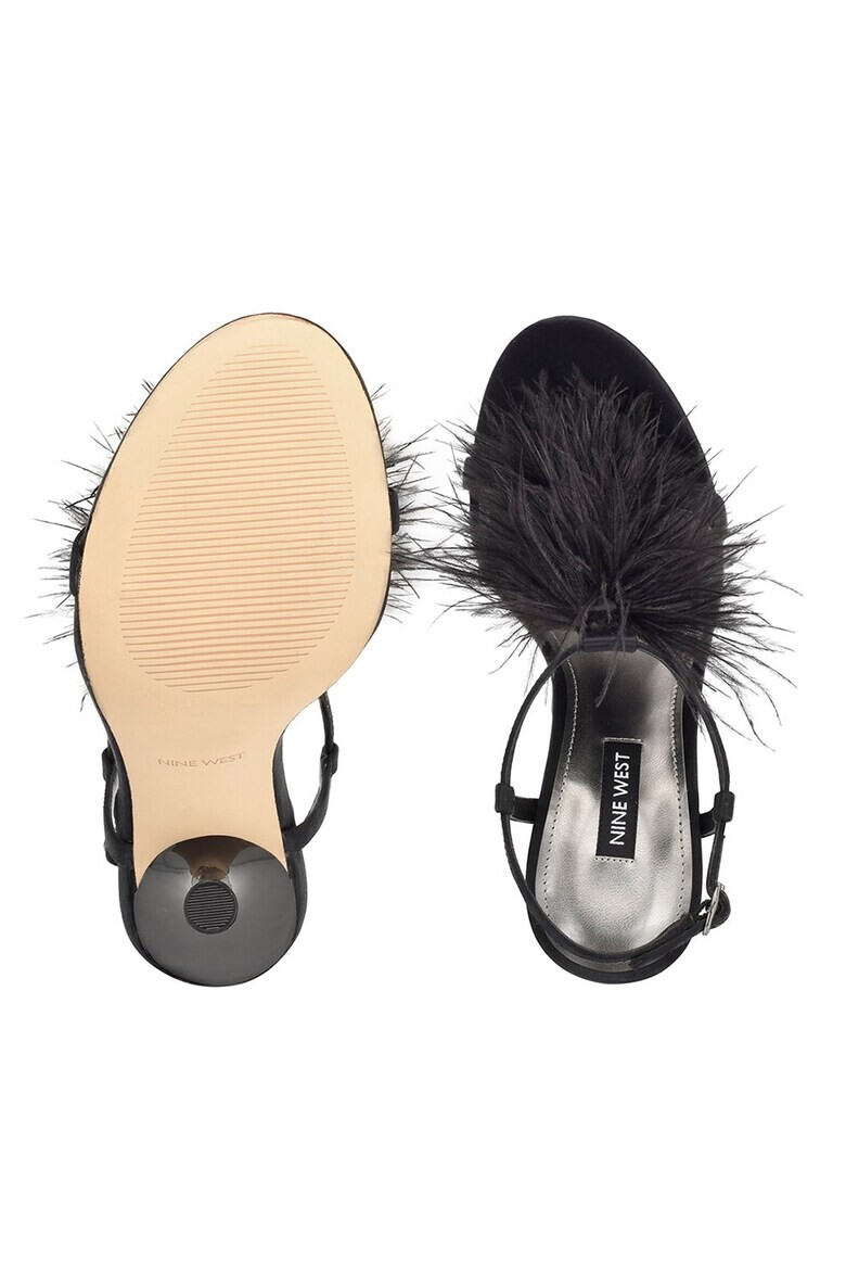 NINE WEST Сандали с каишки и пера Milion - Pepit.bg
