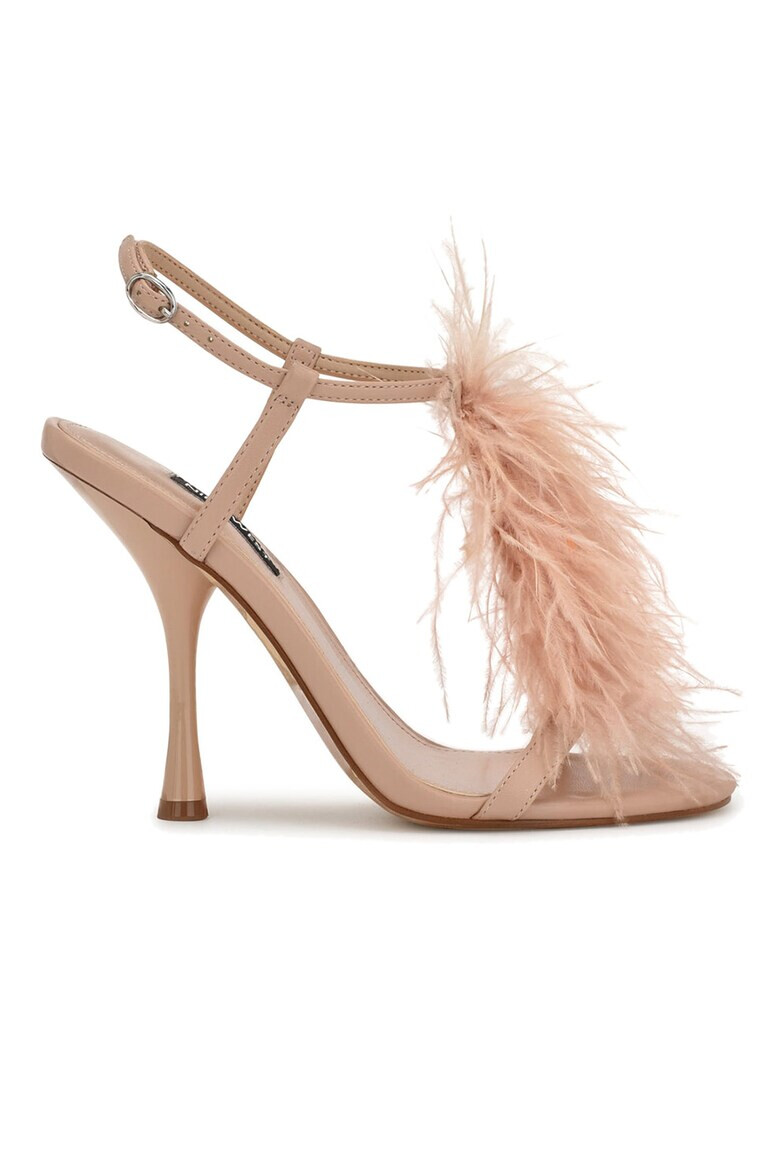 NINE WEST Сандали с каишки и пера Milion - Pepit.bg