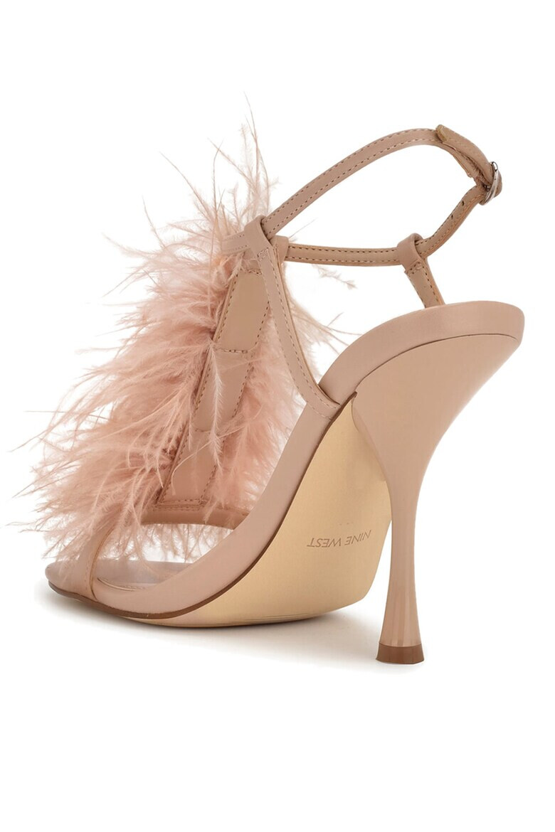 NINE WEST Сандали с каишки и пера Milion - Pepit.bg