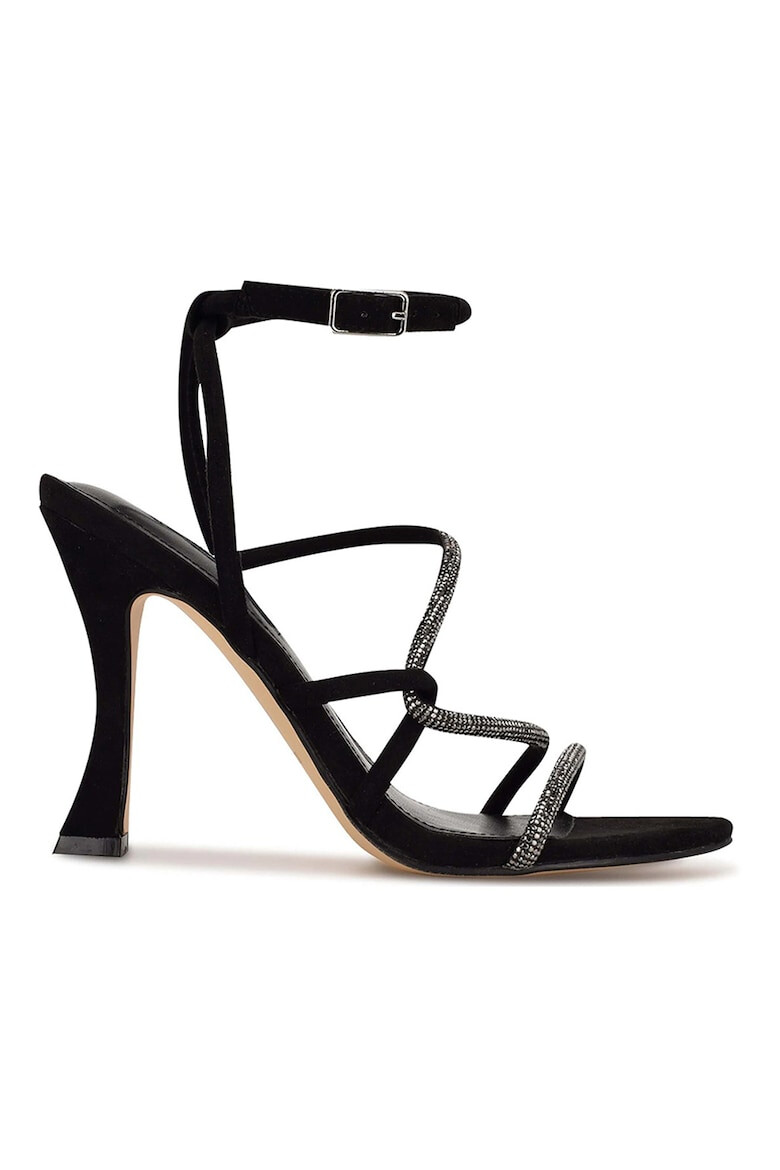 NINE WEST Текстилни сандали Blitz с висок ток - Pepit.bg