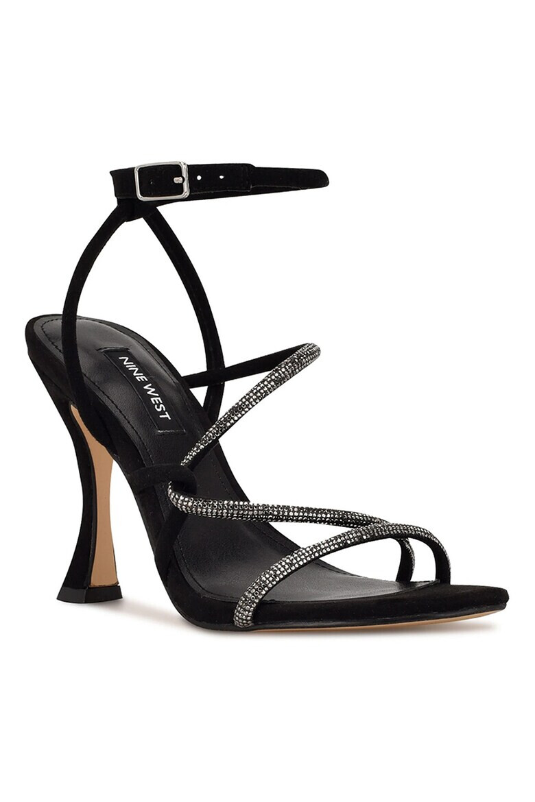 NINE WEST Текстилни сандали Blitz с висок ток - Pepit.bg