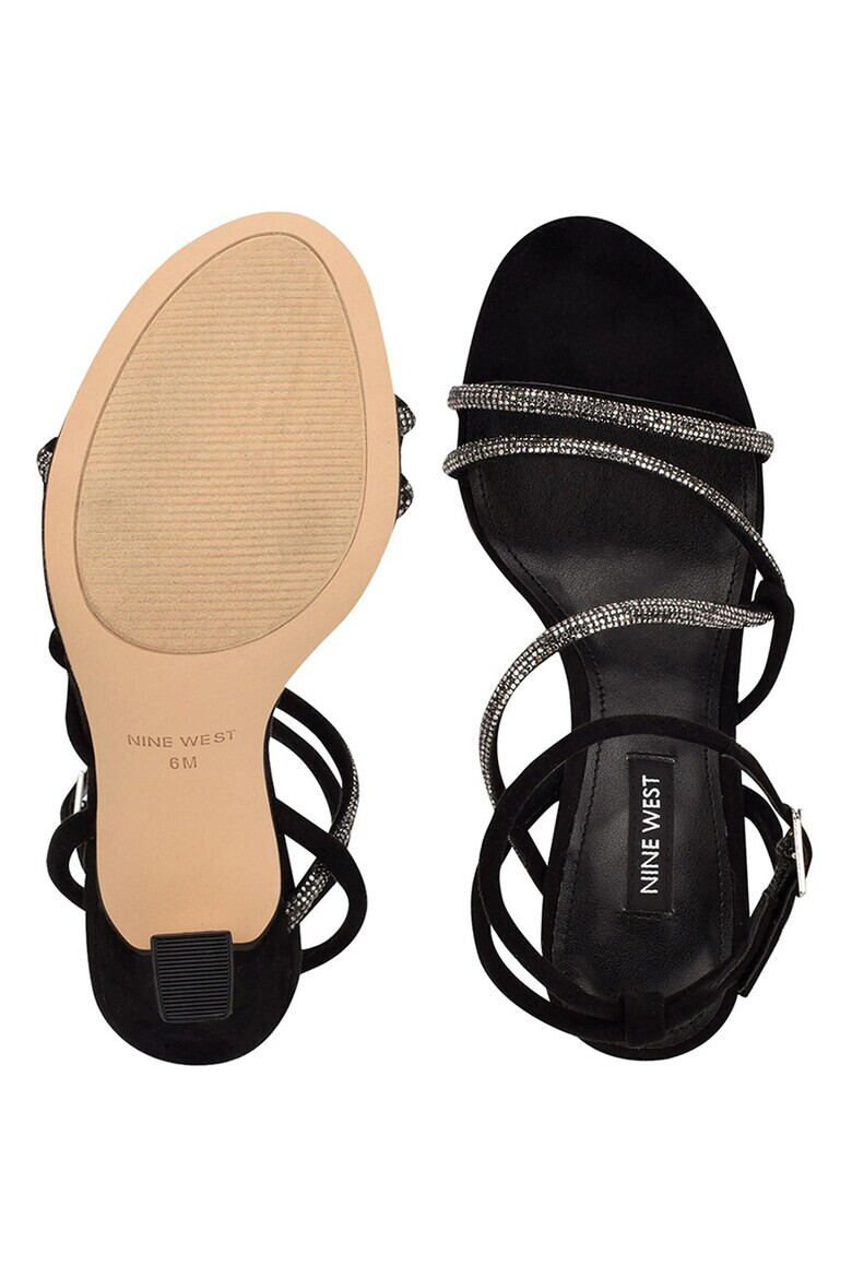 NINE WEST Текстилни сандали Blitz с висок ток - Pepit.bg