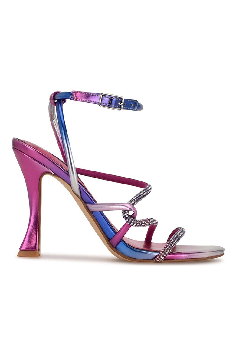 NINE WEST Текстилни сандали Blitz с висок ток - Pepit.bg