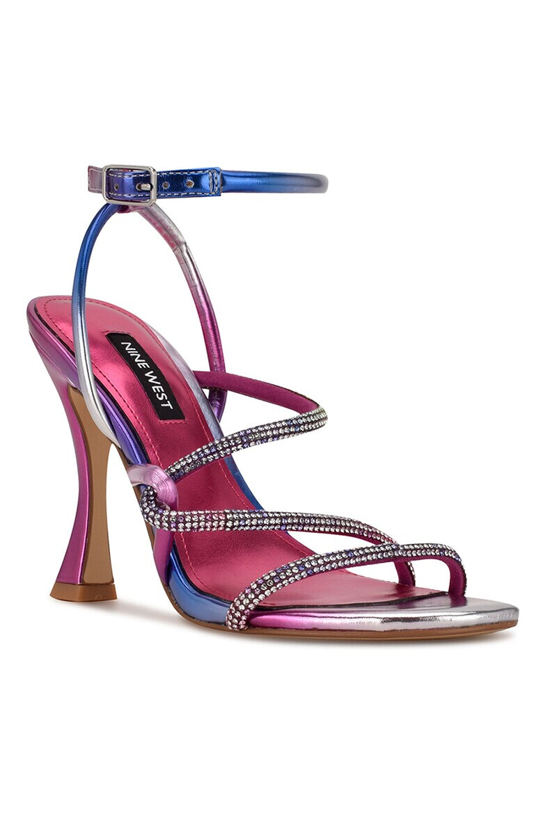 NINE WEST Текстилни сандали Blitz с висок ток - Pepit.bg