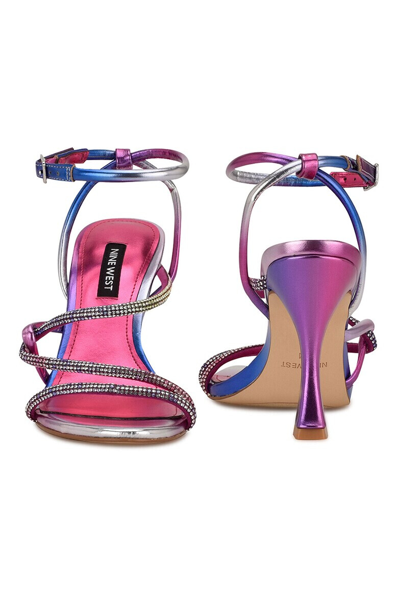 NINE WEST Текстилни сандали Blitz с висок ток - Pepit.bg