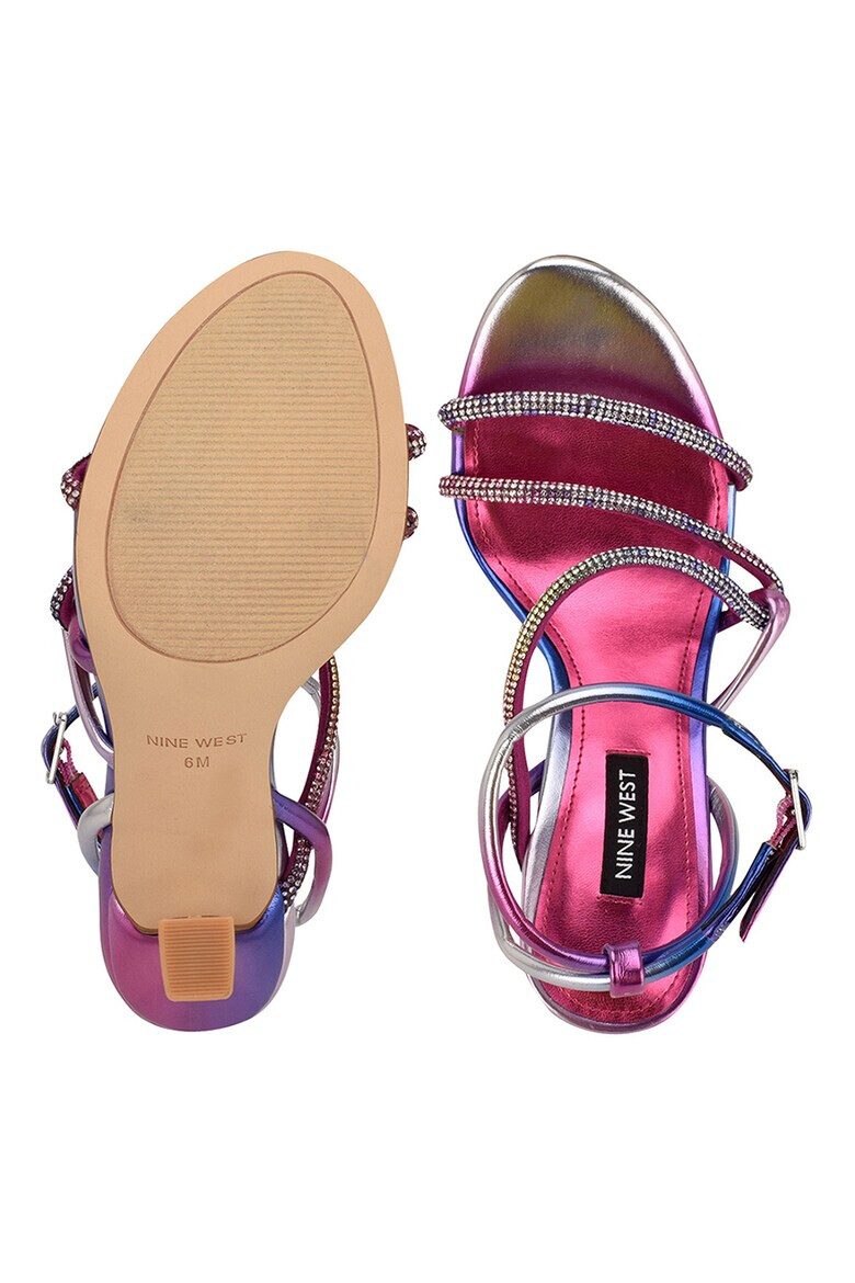 NINE WEST Текстилни сандали Blitz с висок ток - Pepit.bg