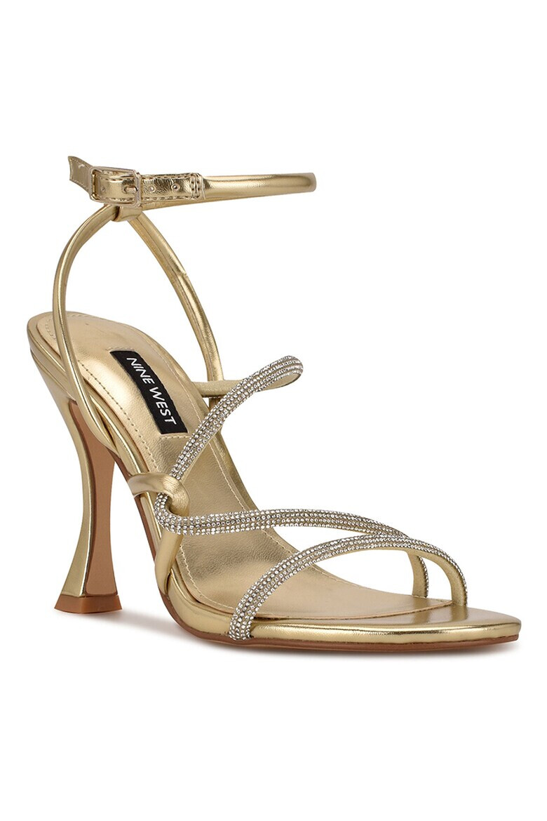NINE WEST Текстилни сандали Blitz с висок ток - Pepit.bg